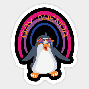 The Gay Agenda Penguin Sticker